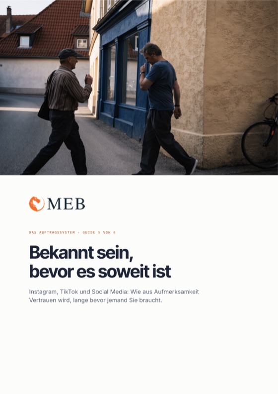 Bekannt sein, bevor man Sie braucht — Guide 5 von 6